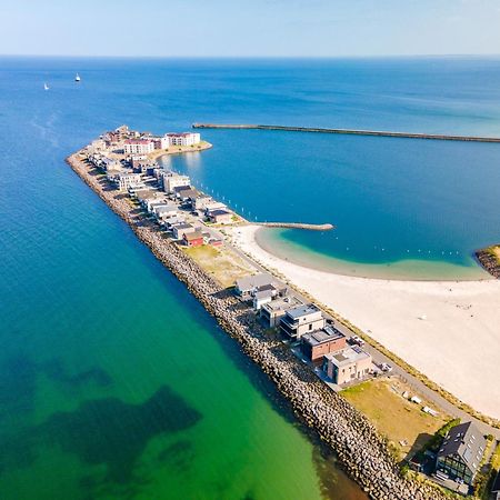 Horizont- Direkt Am Wasser, Hafenblick, Fahrstuhl, Sauna, Ueberdachter Balkon Olpenitz Bagian luar foto