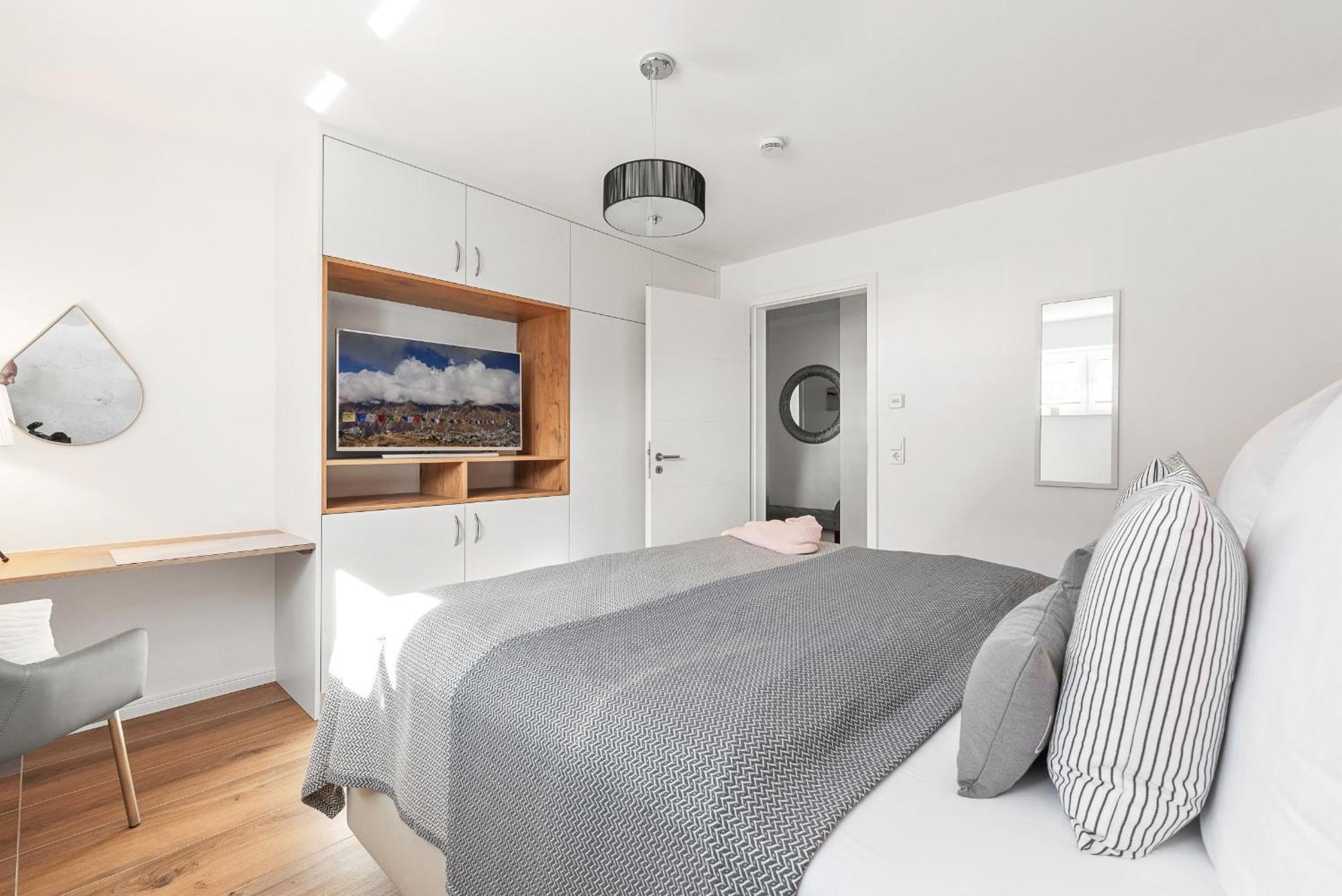 Horizont- Direkt Am Wasser, Hafenblick, Fahrstuhl, Sauna, Ueberdachter Balkon Olpenitz Bagian luar foto