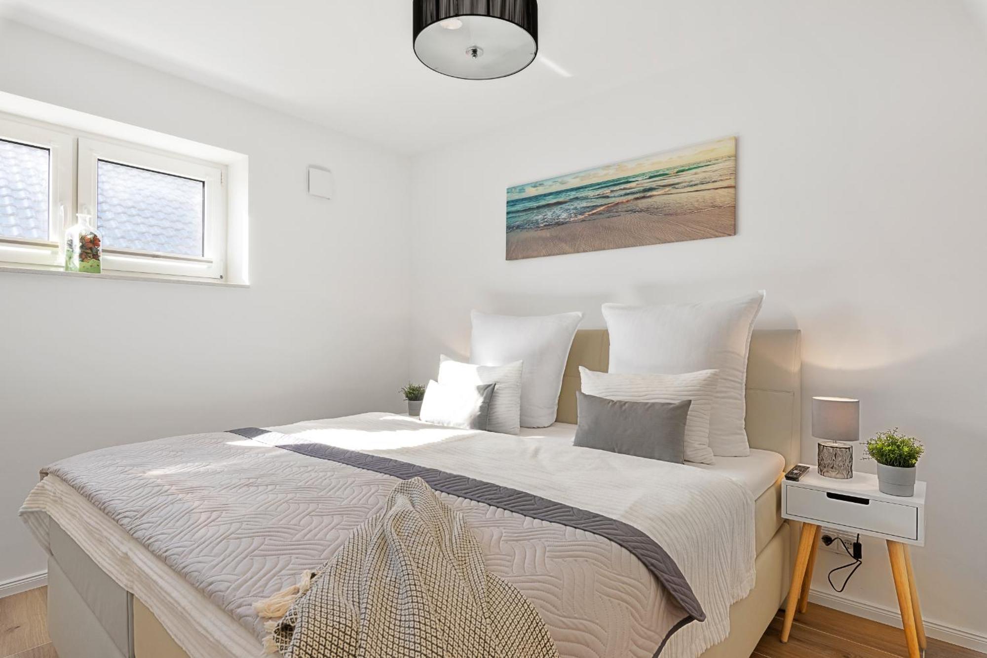 Horizont- Direkt Am Wasser, Hafenblick, Fahrstuhl, Sauna, Ueberdachter Balkon Olpenitz Bagian luar foto