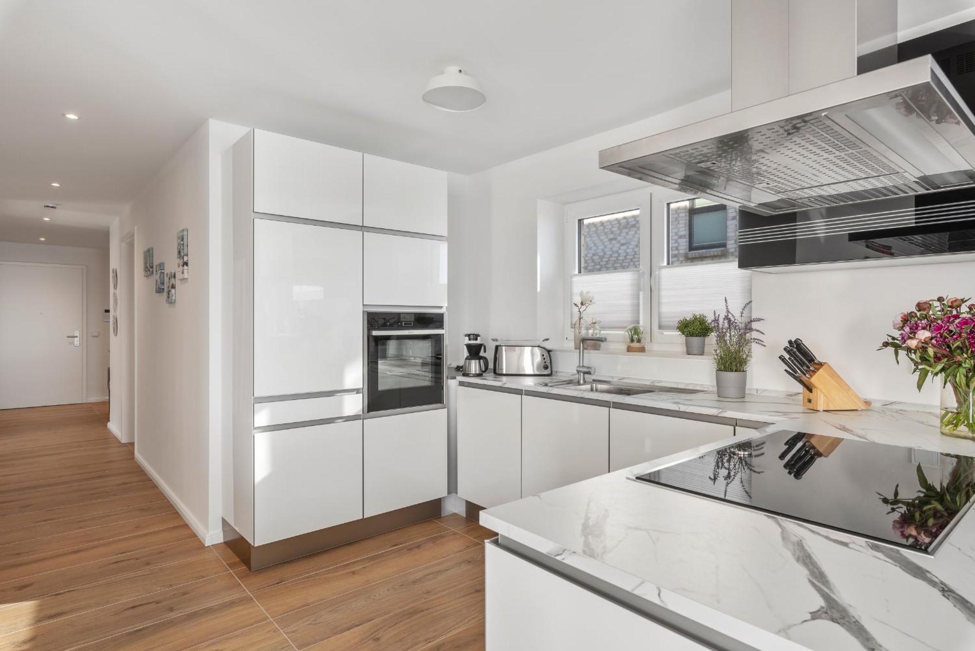 Horizont- Direkt Am Wasser, Hafenblick, Fahrstuhl, Sauna, Ueberdachter Balkon Olpenitz Bagian luar foto